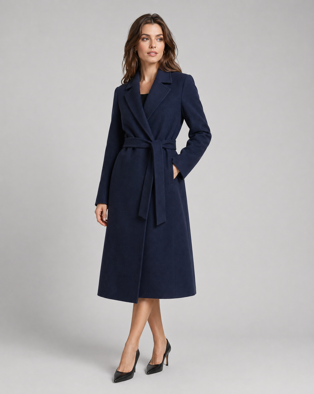 Button-Up Long Classic Winter Coat