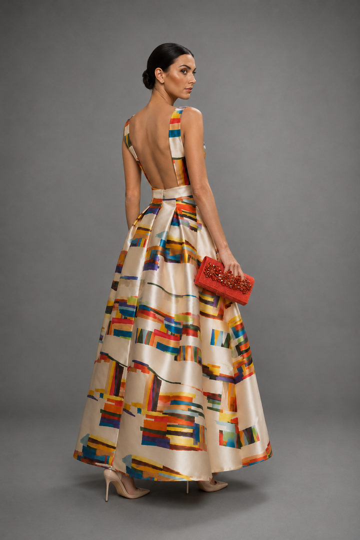 Gretána | Radiant Sleeveless Maxi Dress