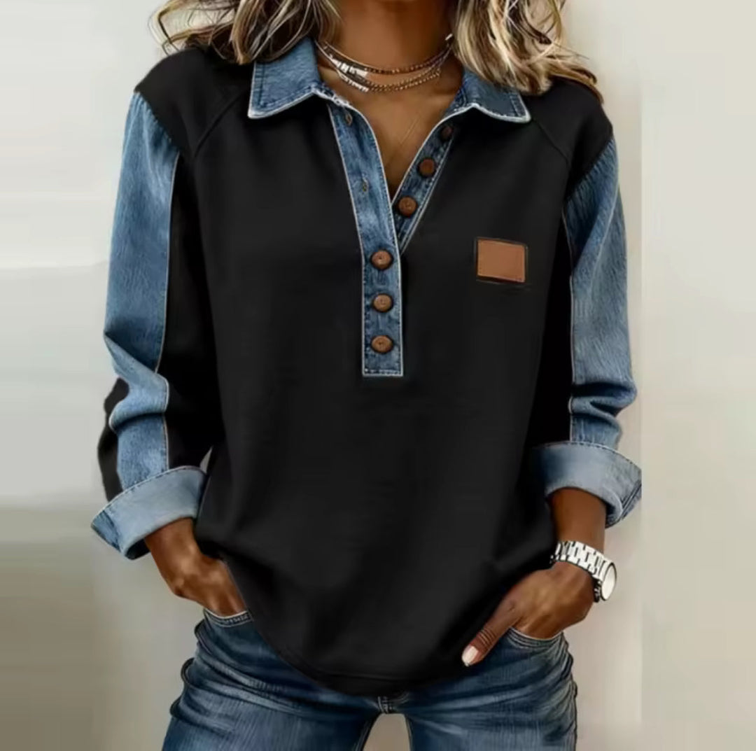 Elisa | Two-Tone Sports Sweater