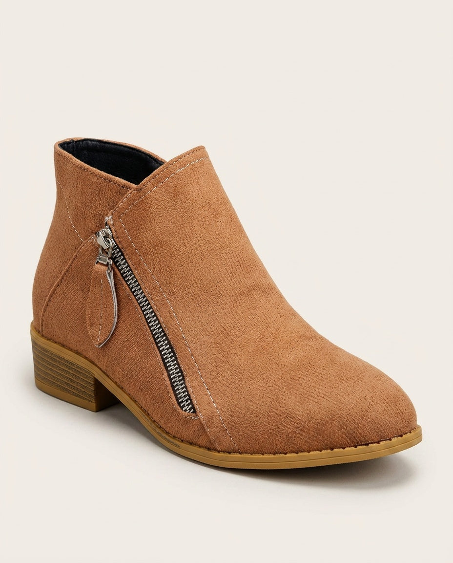 Cozy Zip-Up Ankle Boots