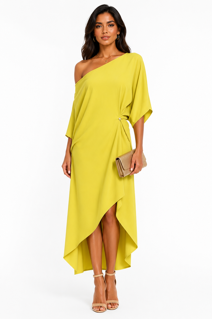 Dorota | Chic Asymmetrical One-Shoulder Gown
