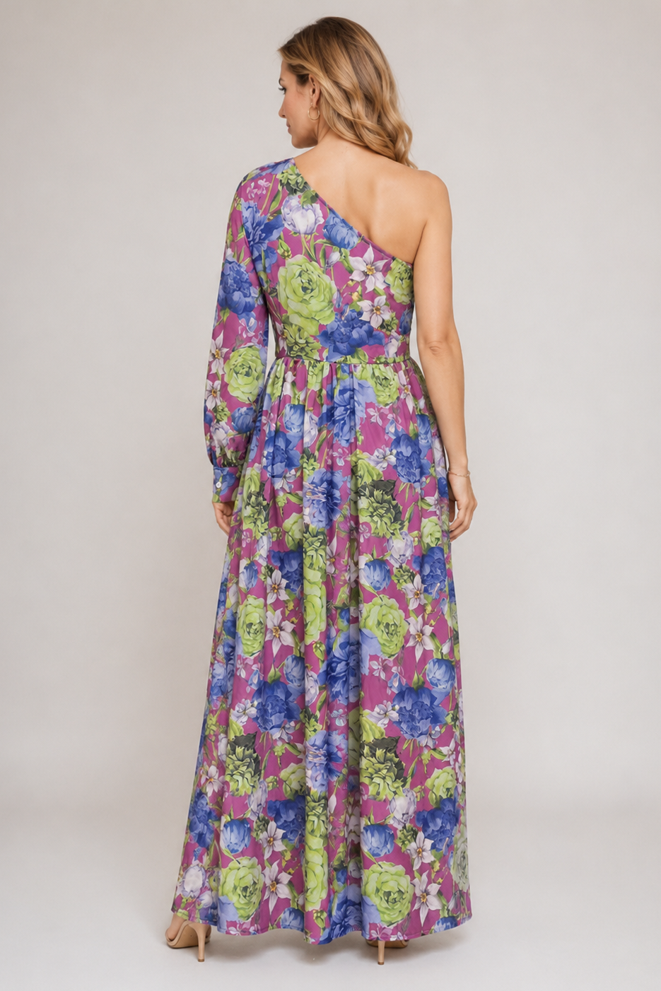 Sandra | Elegant One-Shoulder Maxi Dress
