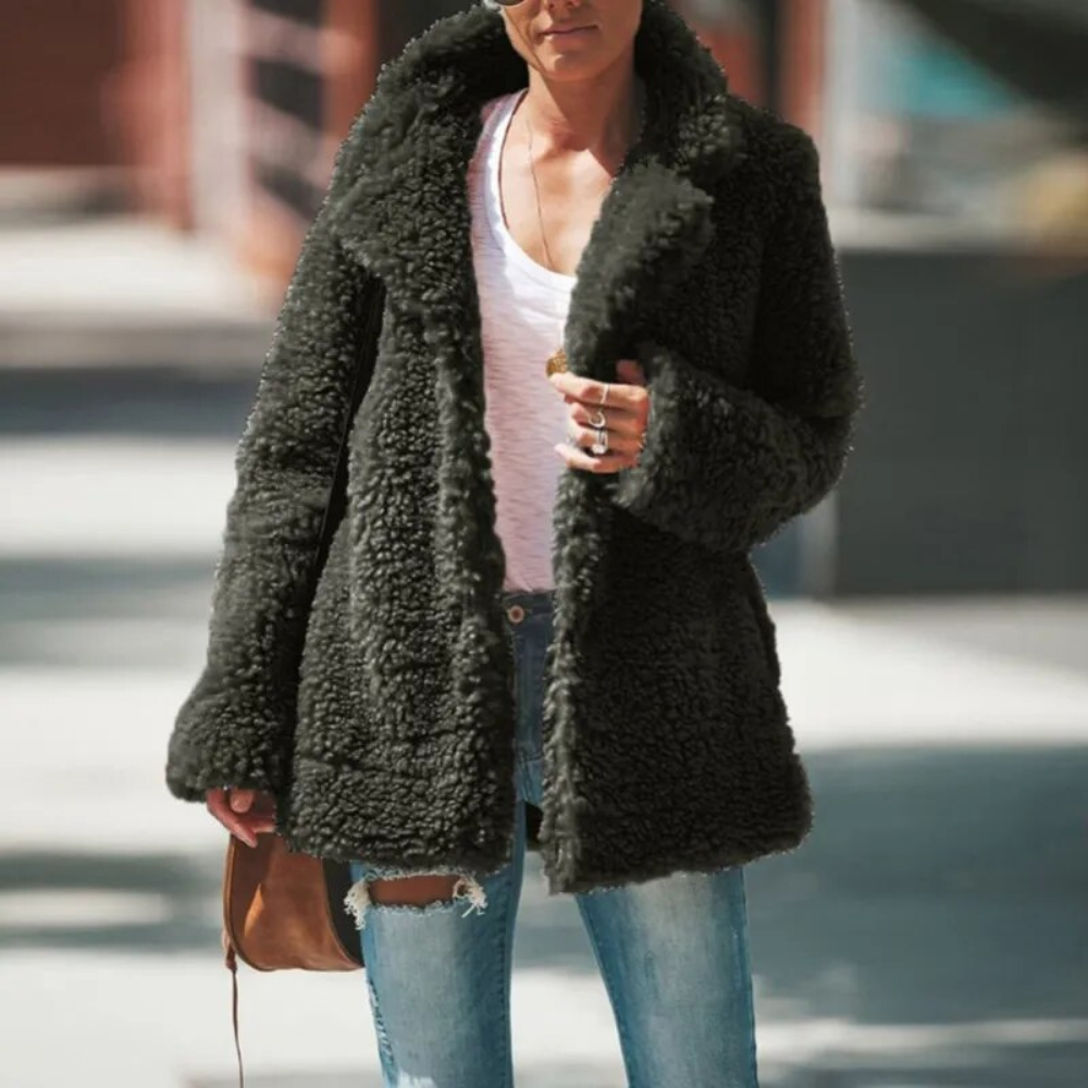 Women's Cozy Faux Fur Fuffy Jacket