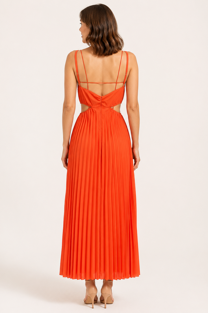 Karina | Chic Pleated Maxi Gown