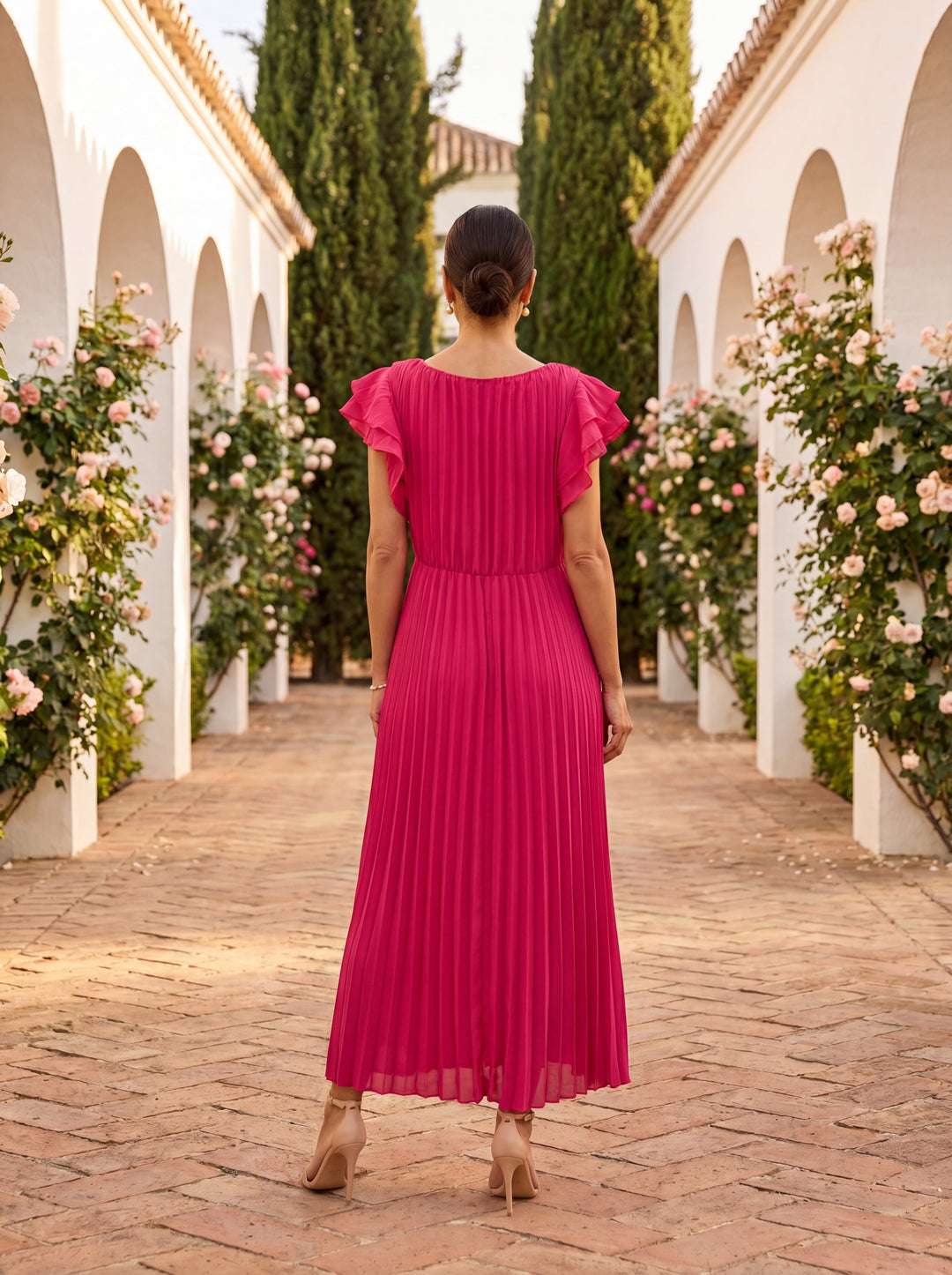 Eunice | Midi Dress Featuring Front Straps