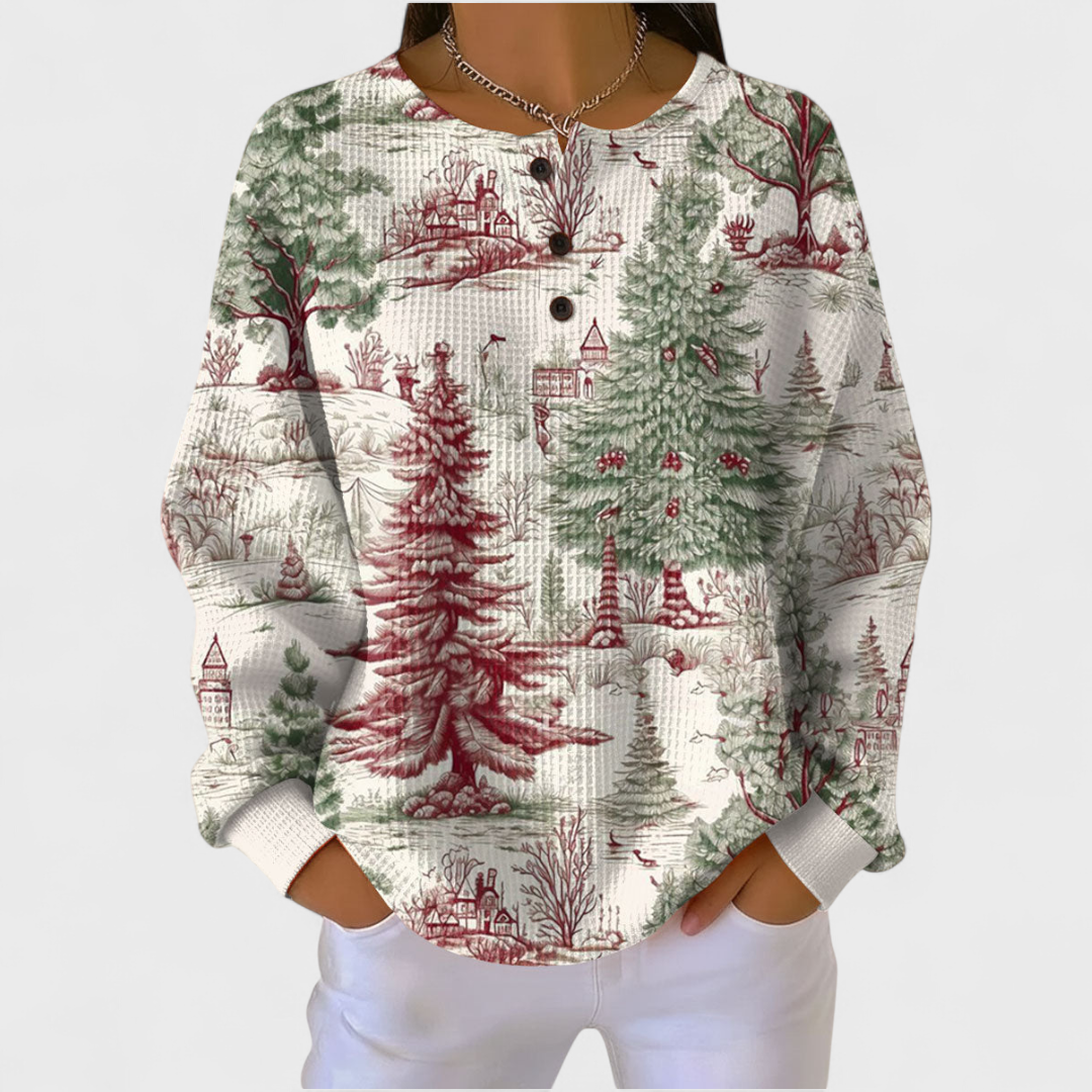 Vibrant Women's Patterned Hoodie