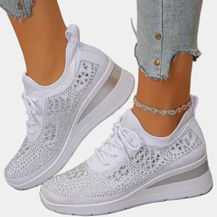 Maris - Ventilated Sports Shoes with Platform