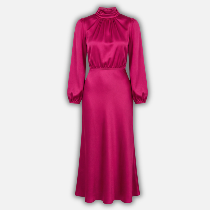 Kornélia | Long Sleeve High-Waist Midi Dress
