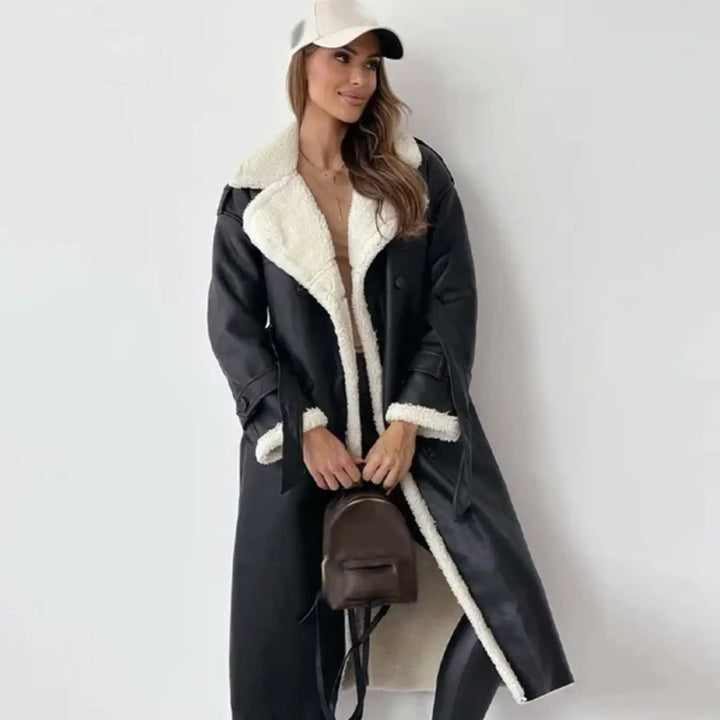 Women's Long Faux Fur-Lined Jacket