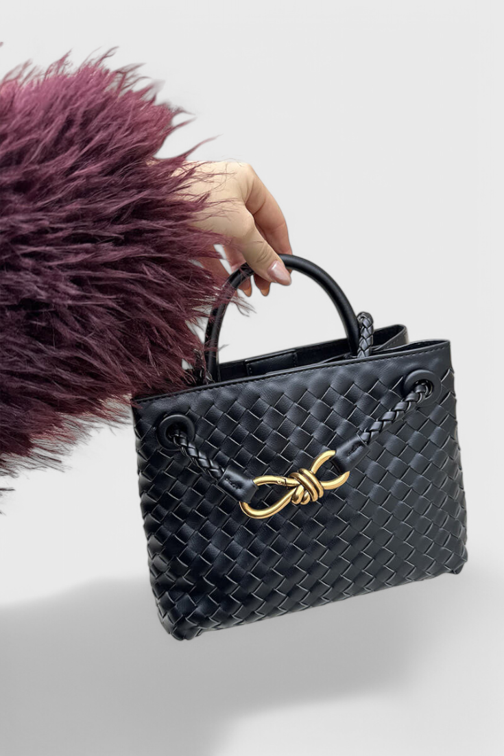 Indigo Knitted Day Bag