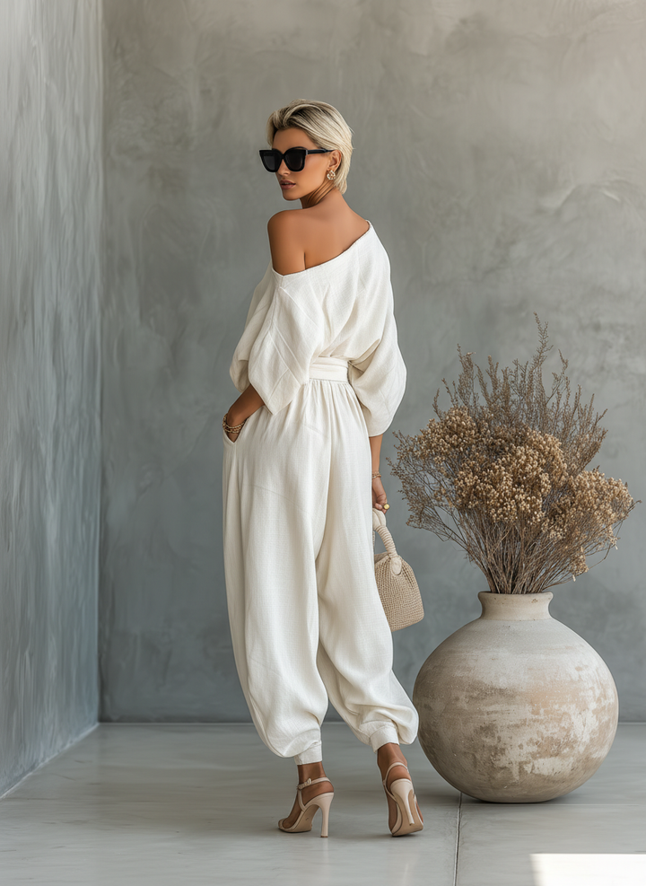 Lisa | Soft Off-Shoulder Top and Leggings Set