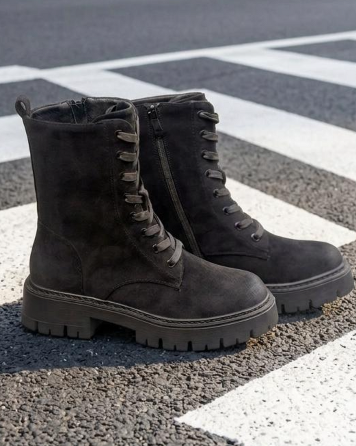 Profile Sole Lace-Up Boots