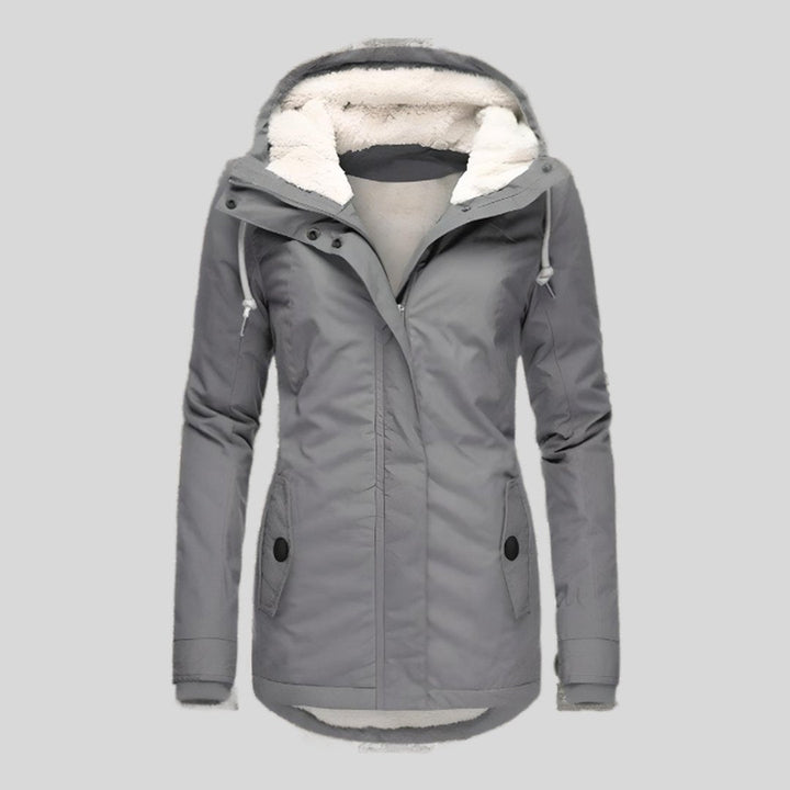 Iliana | Long Jacket with Hood and Lining