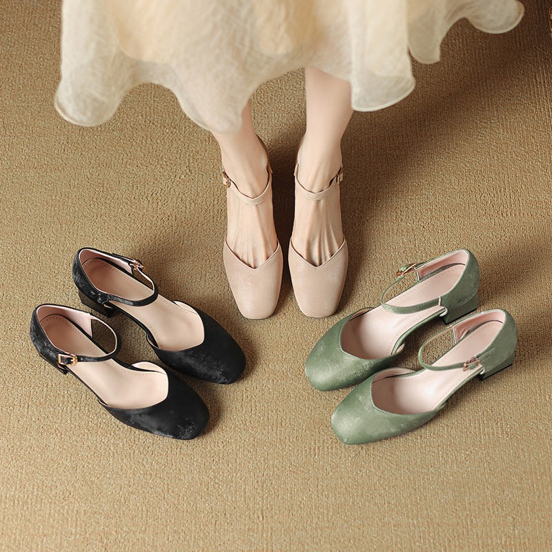 Melvi Chunky Heeled Sandals