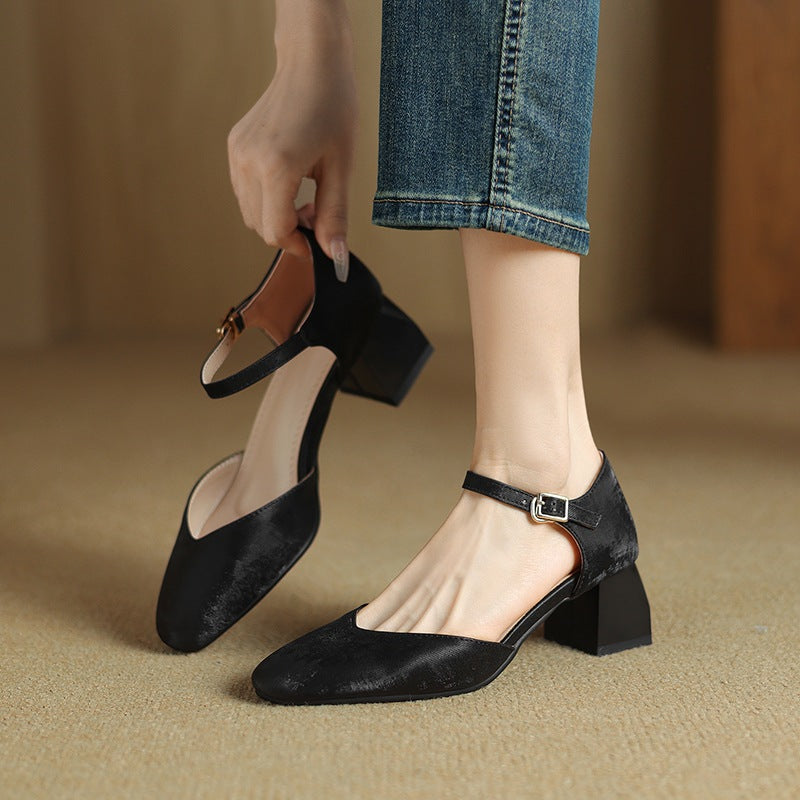 Melvi Chunky Heeled Sandals