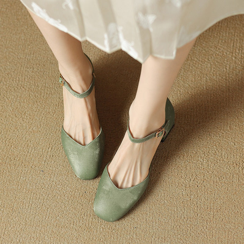 Melvi Chunky Heeled Sandals