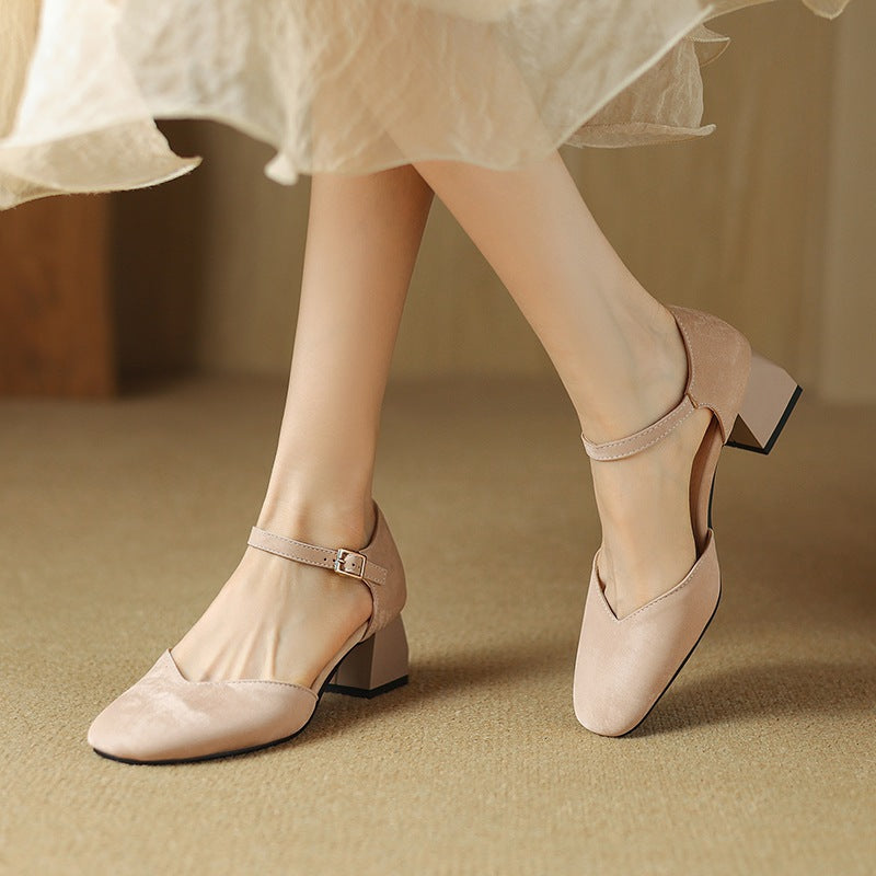 Melvi Chunky Heeled Sandals