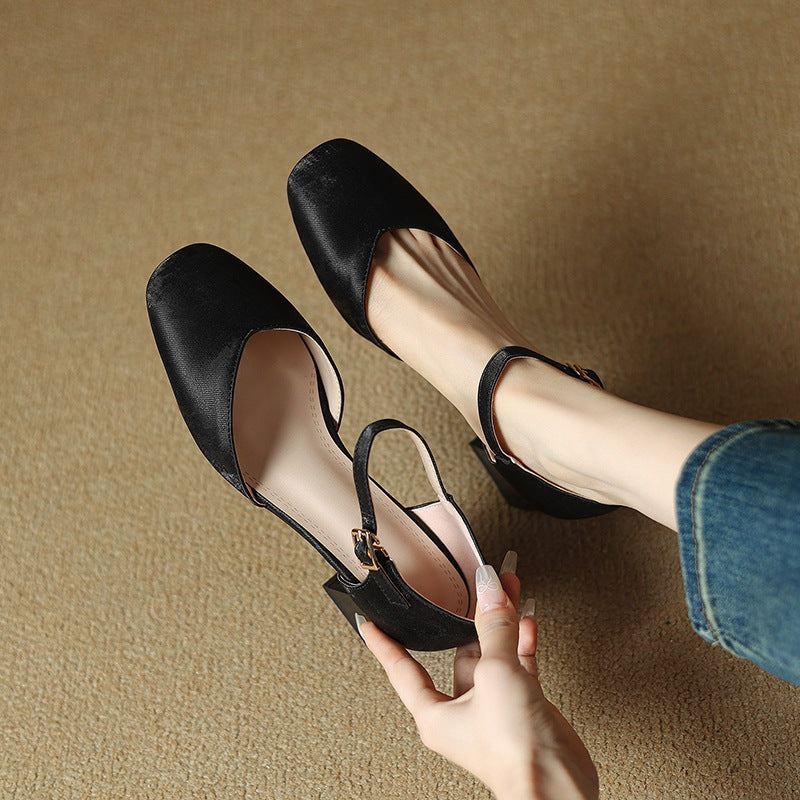 Melvi Chunky Heeled Sandals