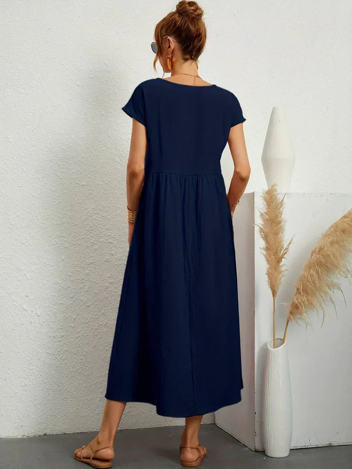 Maya | Breezy White Midi Dress
