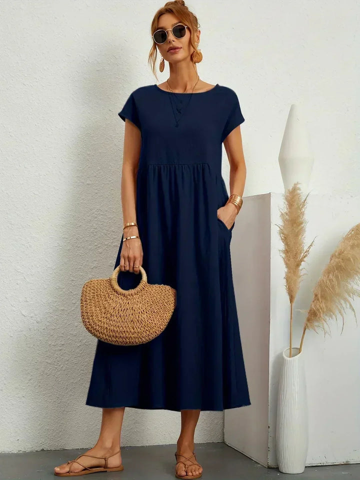 Maya | Breezy White Midi Dress