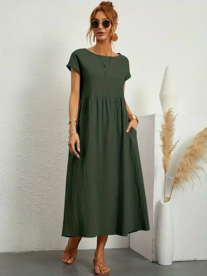 Maya | Breezy White Midi Dress