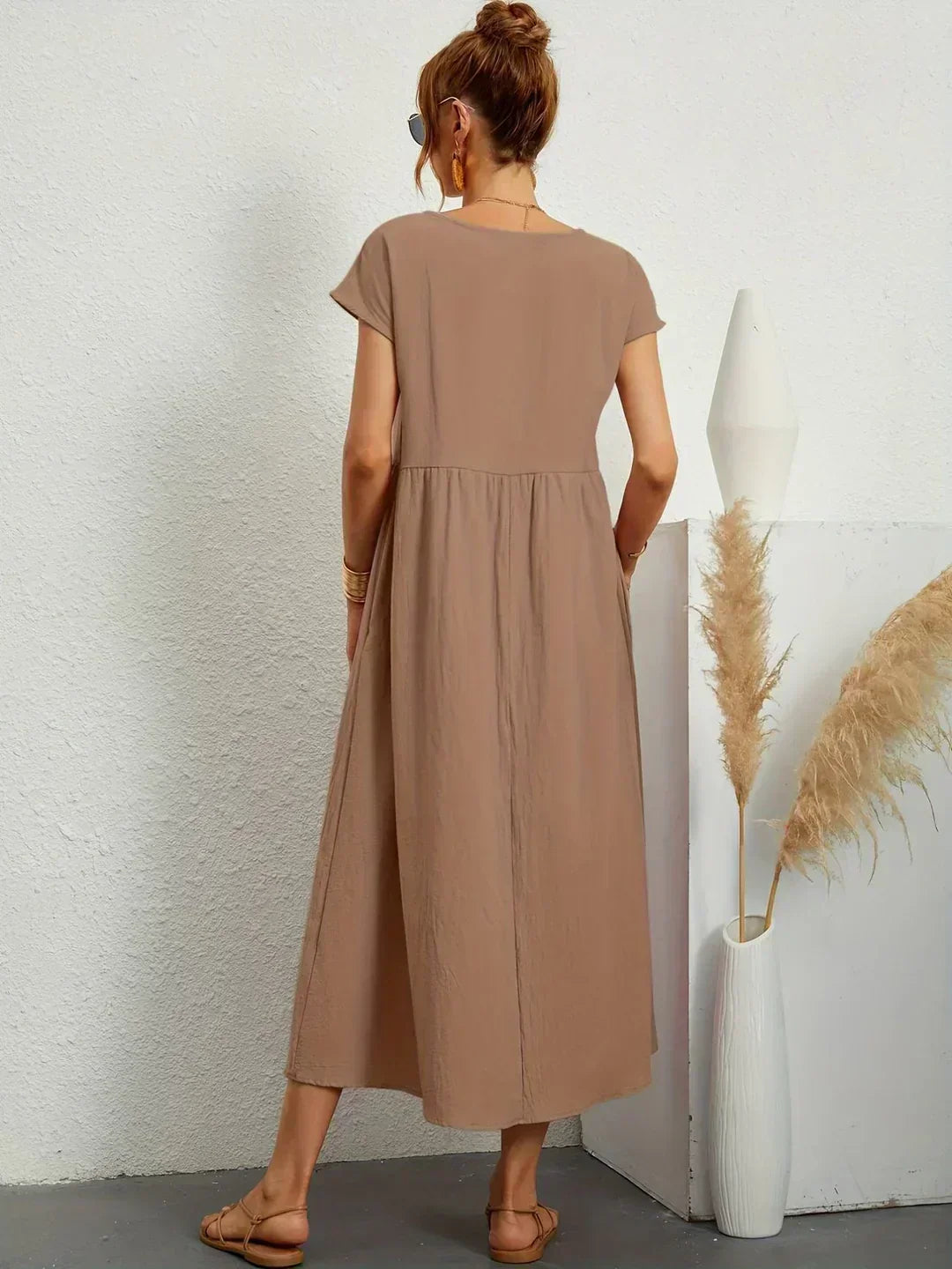 Maya | Breezy White Midi Dress