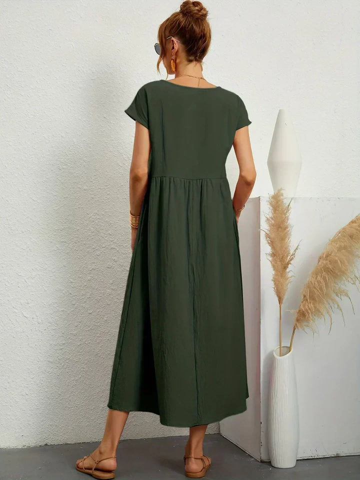 Maya | Breezy White Midi Dress