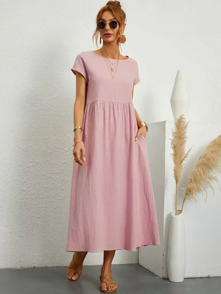 Maya | Breezy White Midi Dress