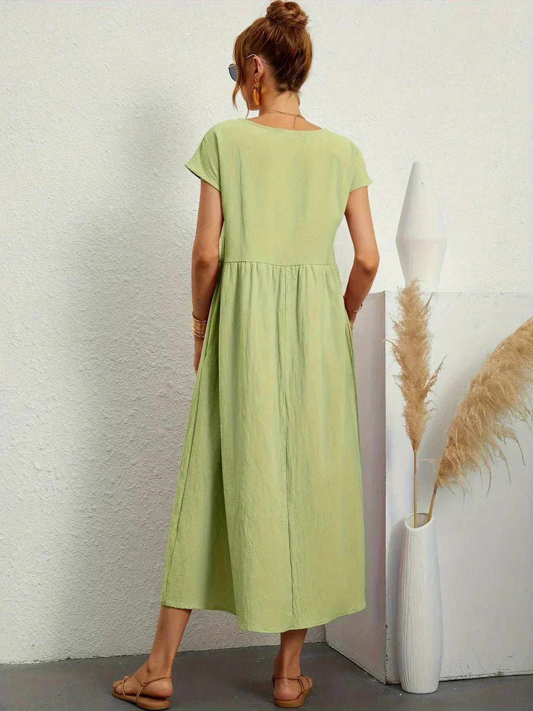 Maya | Breezy White Midi Dress