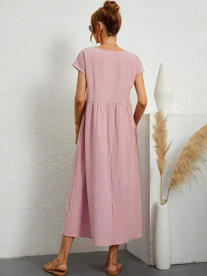 Maya | Breezy White Midi Dress