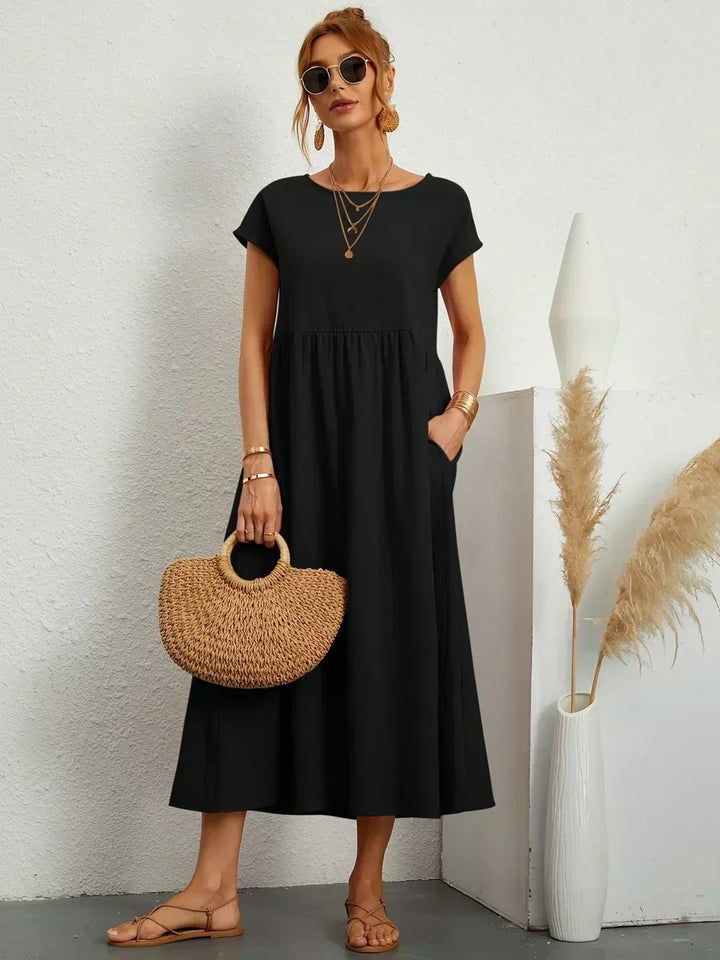 Maya | Breezy White Midi Dress