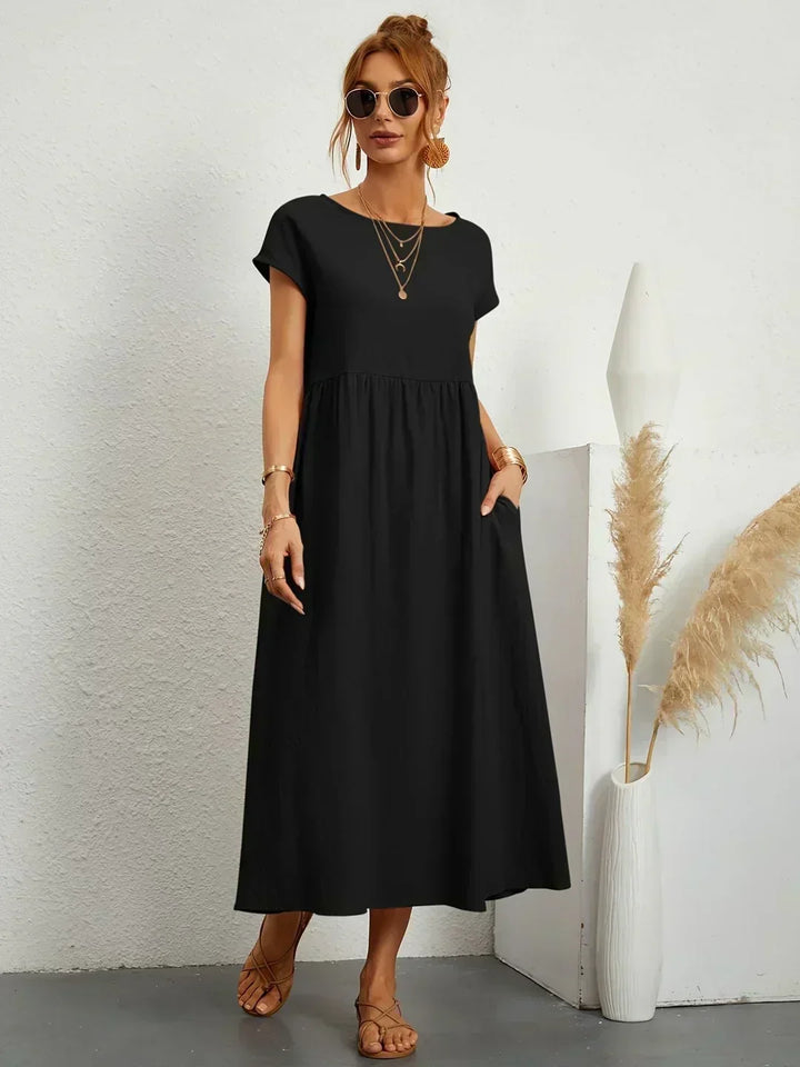 Maya | Breezy White Midi Dress
