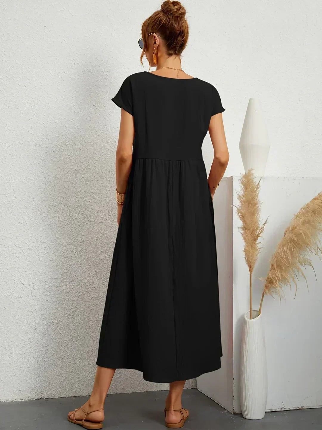 Maya | Breezy White Midi Dress