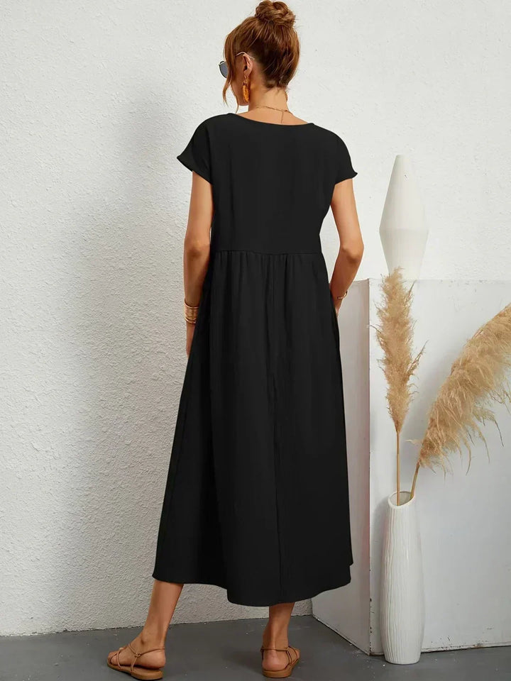 Maya | Breezy White Midi Dress