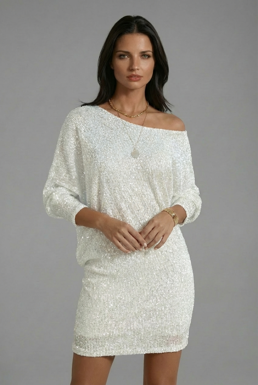 Lada | Mini Dress with Sparkling Cocktail Design