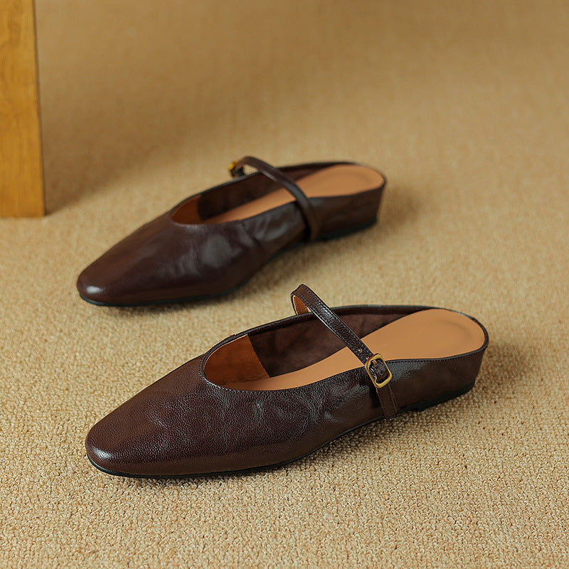 Kiro Genuine Leather Mules