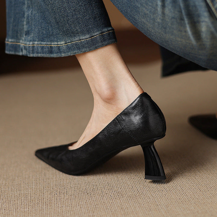 Authentic Leather Heels Veler
