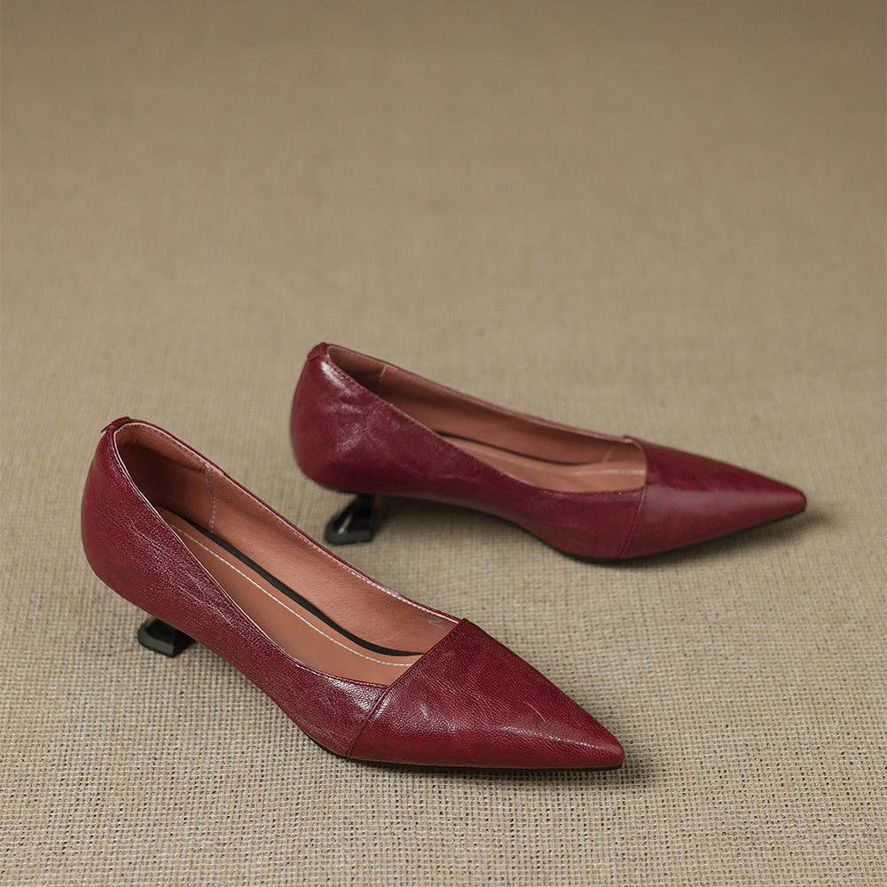 Authentic Leather Heels Venza