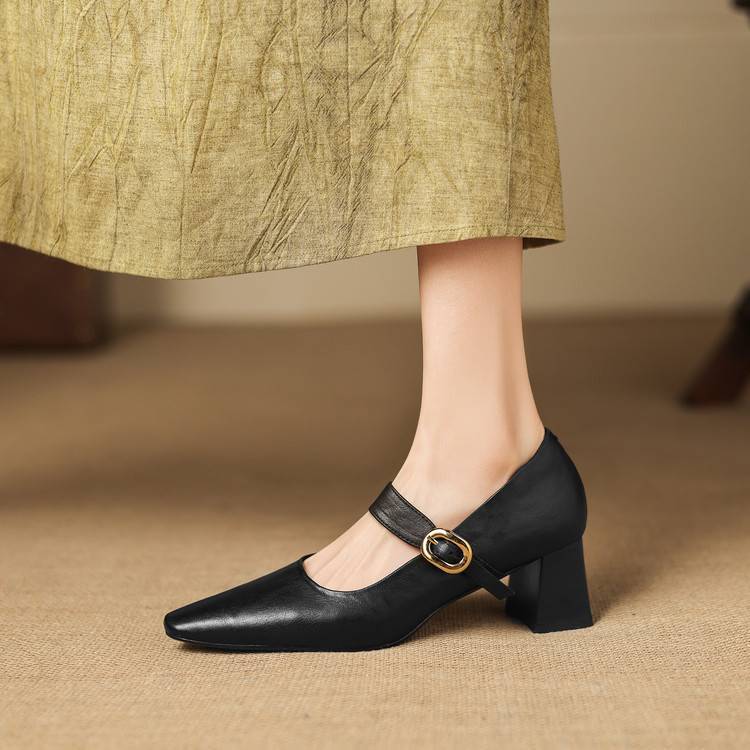 Azra Authentic Leather Heels