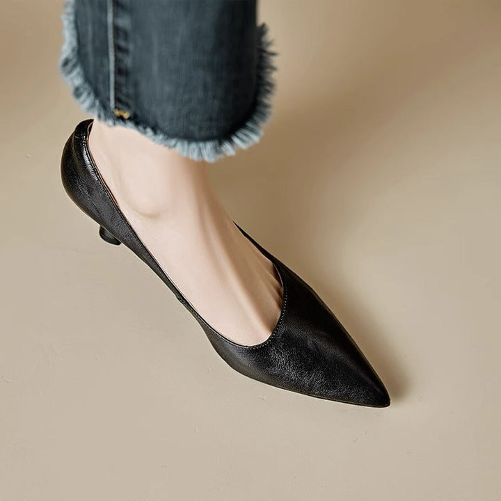 Authentic Leather Court Shoes Elar