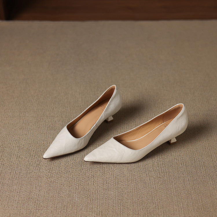 Authentic Leather Court Shoes Elar