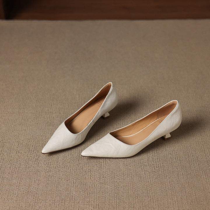 Authentic Leather Court Shoes Elar