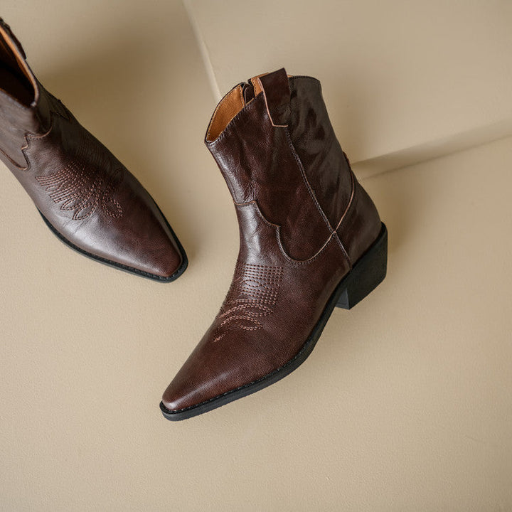 Dakota Genuine Leather Western Boots