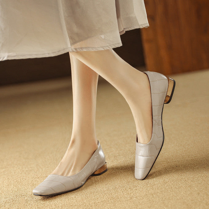 Authentic Leather Heels Celene