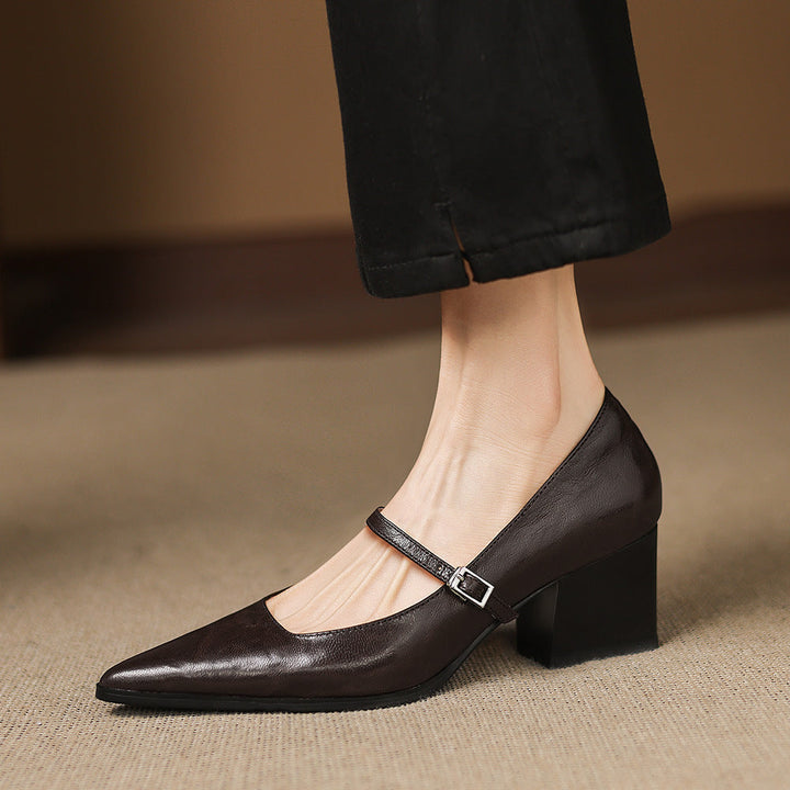 Orvia Genuine Leather Heels
