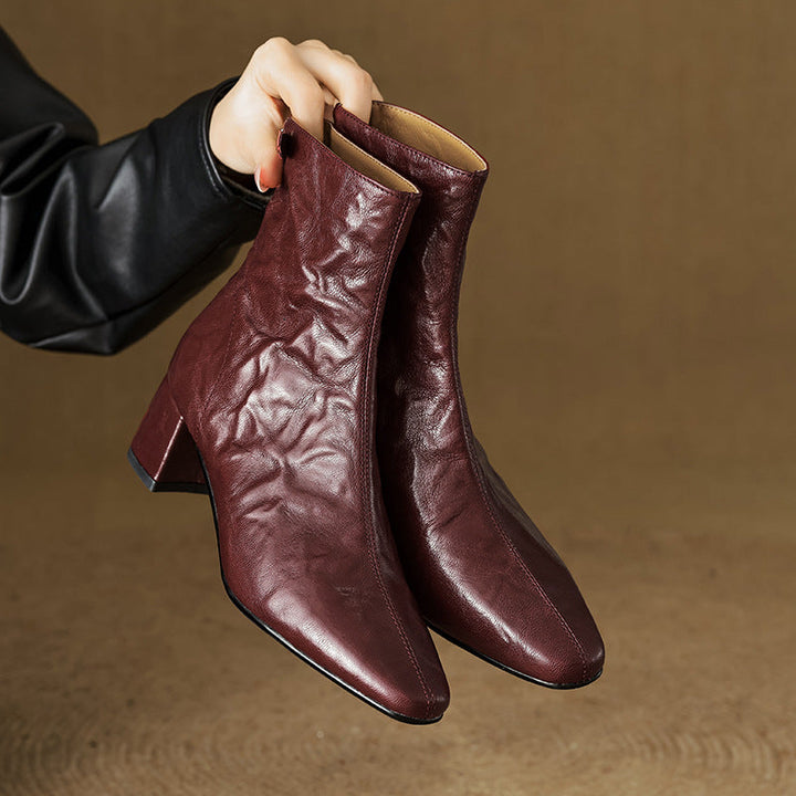 Authentic Leather Estel Ankle Boots
