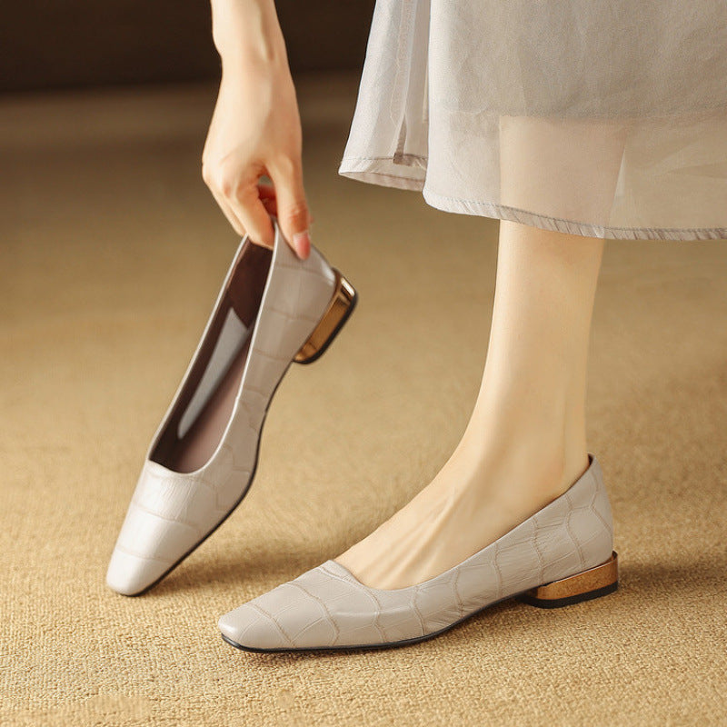 Authentic Leather Heels Celene