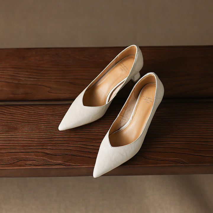 Authentic Leather Heels Veler