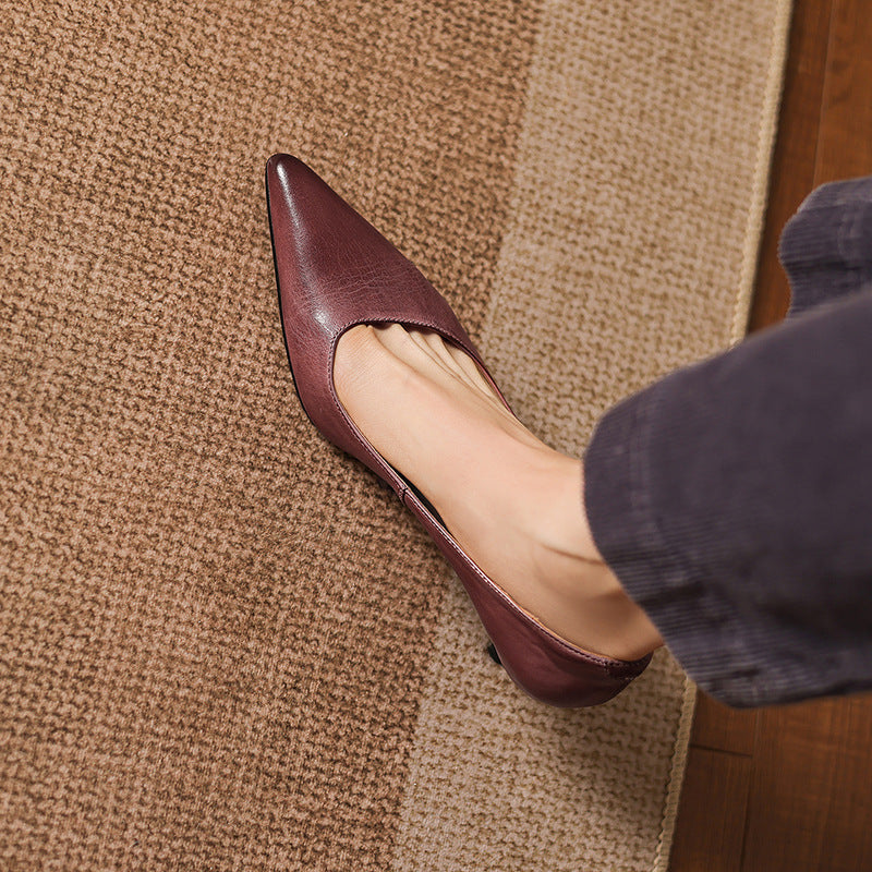 Relle Genuine Leather Heels