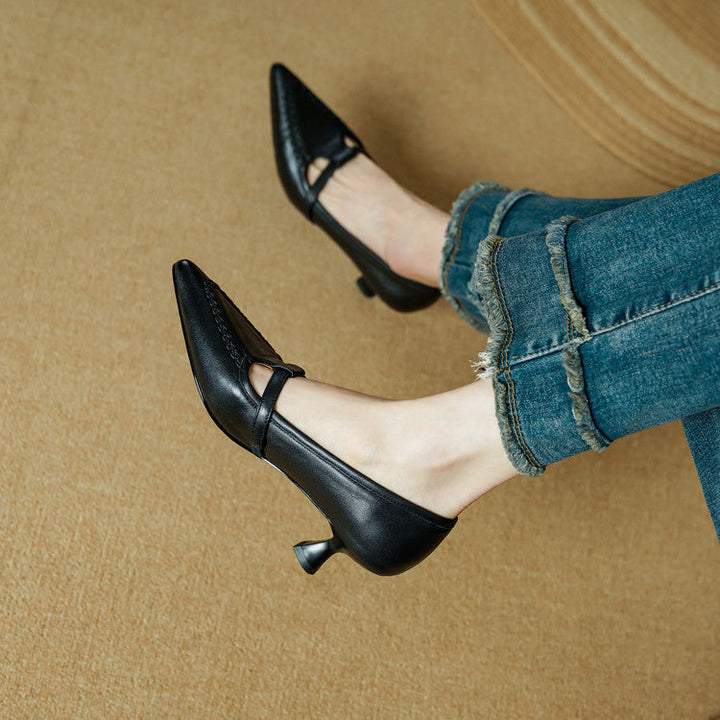 Authentic Leather Stiletto Heels Orel